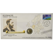 Germany, 2 Euro, 2003, Enveloppe philatélique numismatique, MS(63), Bi-Metallic