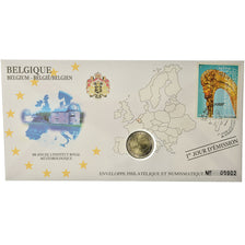 Bélgica, 2 Euro, 2013, Enveloppe philatélique numismatique, SC, Bimetálico
