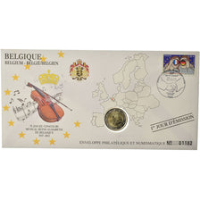 Belgium, 2 Euro, 2012, Enveloppe philatélique numismatique, MS(63), Bi-Metallic
