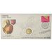 Chipre, 2 Euro, 2008, Enveloppe philatélique numismatique, MS(63), Bimetálico