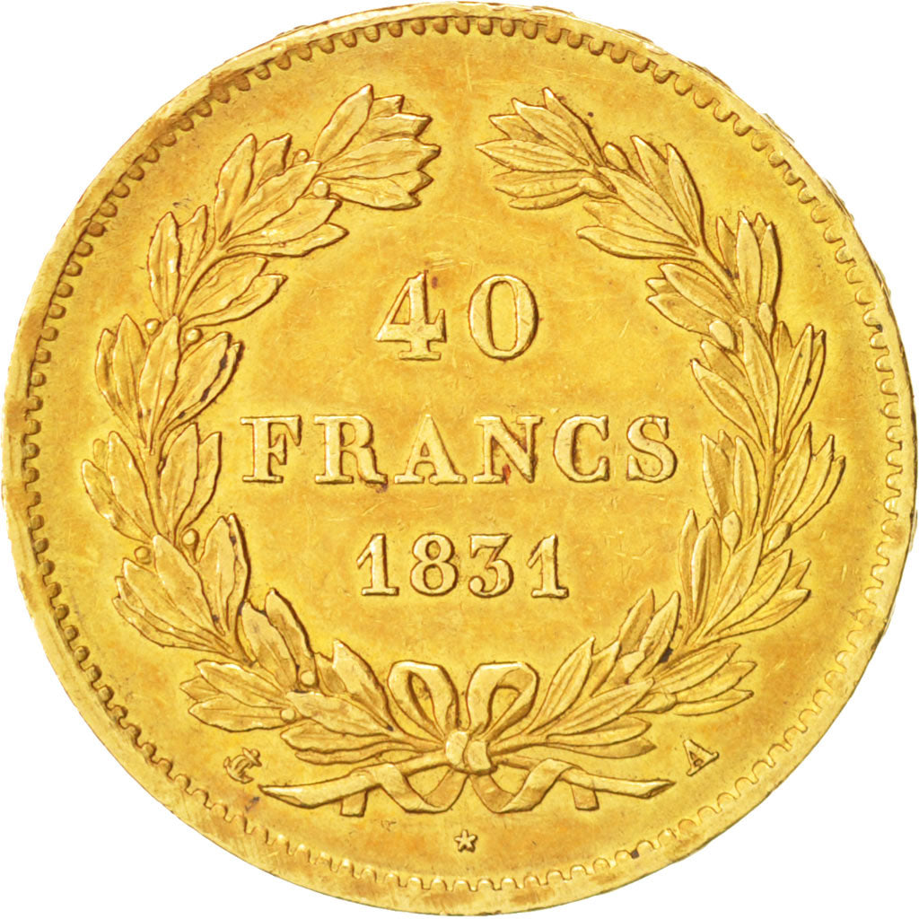 France, Louis-Philippe, 40 Francs, 1831, Paris, Gold, KM:747.1