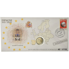 Spain, 2 Euro, 2011, Enveloppe philatélique numismatique, MS(63), Bi-Metallic