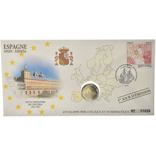 Spanien, 2 Euro, 2013, Enveloppe philatélique numismatique, UNZ, Bi-Metallic