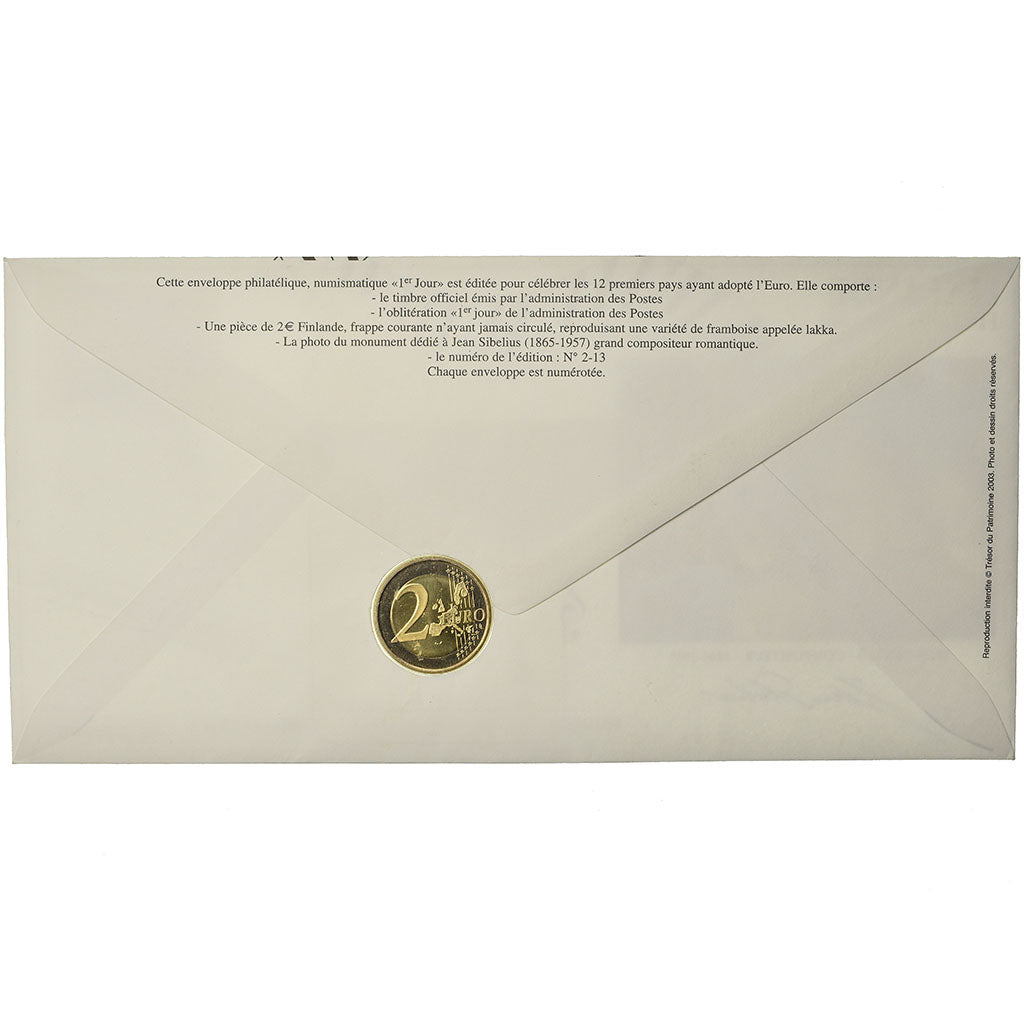 Finland, 2 Euro, 2005, Enveloppe philatélique numismatique, UNC-, Bi-Metallic