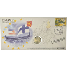 Finland, 2 Euro, 2007, Enveloppe philatélique numismatique, UNC-, Bi-Metallic