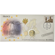 France, 2 Euro, 2010, Enveloppe philatélique numismatique, MS(63), Bi-Metallic