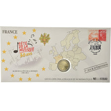 França, 2 Euro, 2011, Enveloppe philatélique numismatique, MS(63), Bimetálico