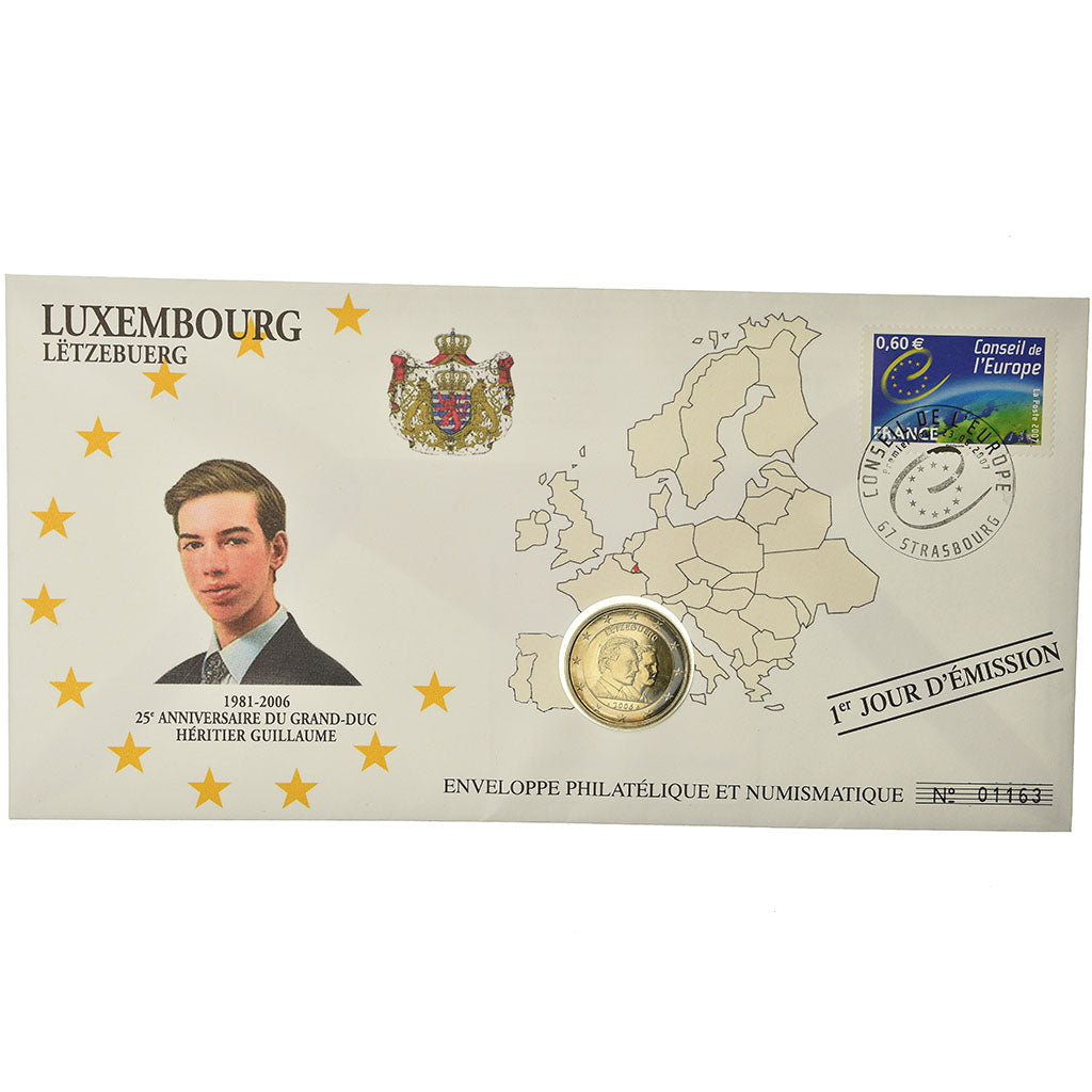 Luxembourg, 2 Euro, 2006, Enveloppe philatélique numismatique, MS(63)