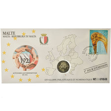 Malta, 2 Euro, 2013, Enveloppe philatélique numismatique, SPL, Bi-metallico