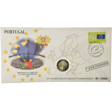 Portugal, 2 Euro, 2007, Enveloppe philatélique numismatique, MS(63)