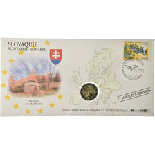 Slovakia, 2 Euro, 2009, Enveloppe philatélique numismatique, MS(63)