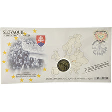 Slovacchia, 2 Euro, 2009, Enveloppe philatélique numismatique, SPL
