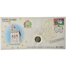 San Marino, 1 Euro, 2009, Enveloppe philatélique numismatique, MS(63)