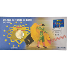 Spanien, 2 Euro, 2007, Enveloppe philatélique numismatique, UNZ, Bi-Metallic
