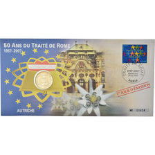 Austria, 2 Euro, 2007, Enveloppe philatélique numismatique, MS(63), Bi-Metallic