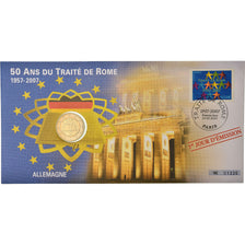 Germany, 2 Euro, 2007, Enveloppe philatélique numismatique, MS(63), Bi-Metallic