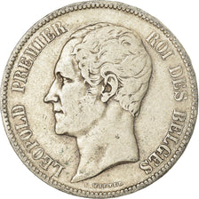 Coin, Belgium, Leopold I, 5 Francs, 5 Frank, 1852, Brussels, VF(30-35), Silver