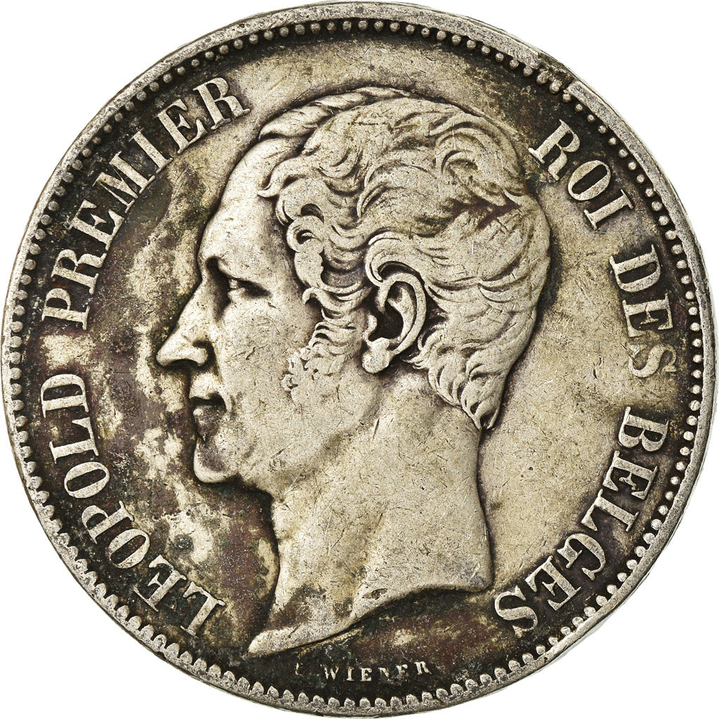 Coin, Belgium, Leopold I, 5 Francs, 5 Frank, 1853, VF(30-35), Silver, KM:17