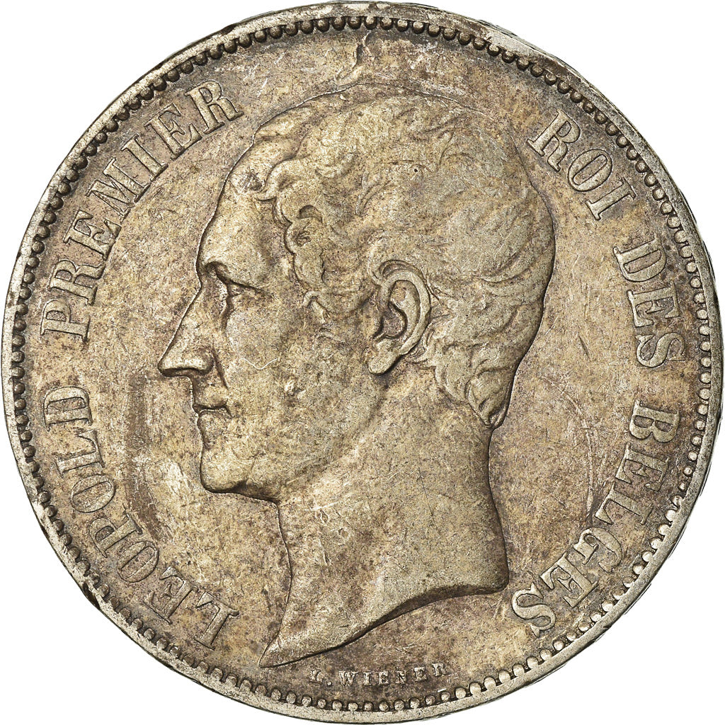 Coin, Belgium, Leopold I, 5 Francs, 5 Frank, 1853, VF(30-35), Silver, KM:17