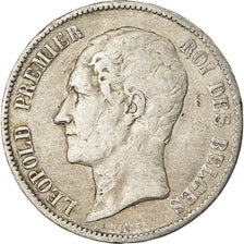 Coin, Belgium, Leopold I, 5 Francs, 5 Frank, 1865, VF(20-25), Silver, KM:17