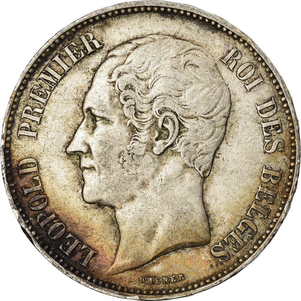 Coin, Belgium, Leopold I, 5 Francs, 5 Frank, 1865, VF(30-35), Silver, KM:17
