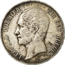 Coin, Belgium, Leopold I, 5 Francs, 5 Frank, 1865, VF(30-35), Silver, KM:17