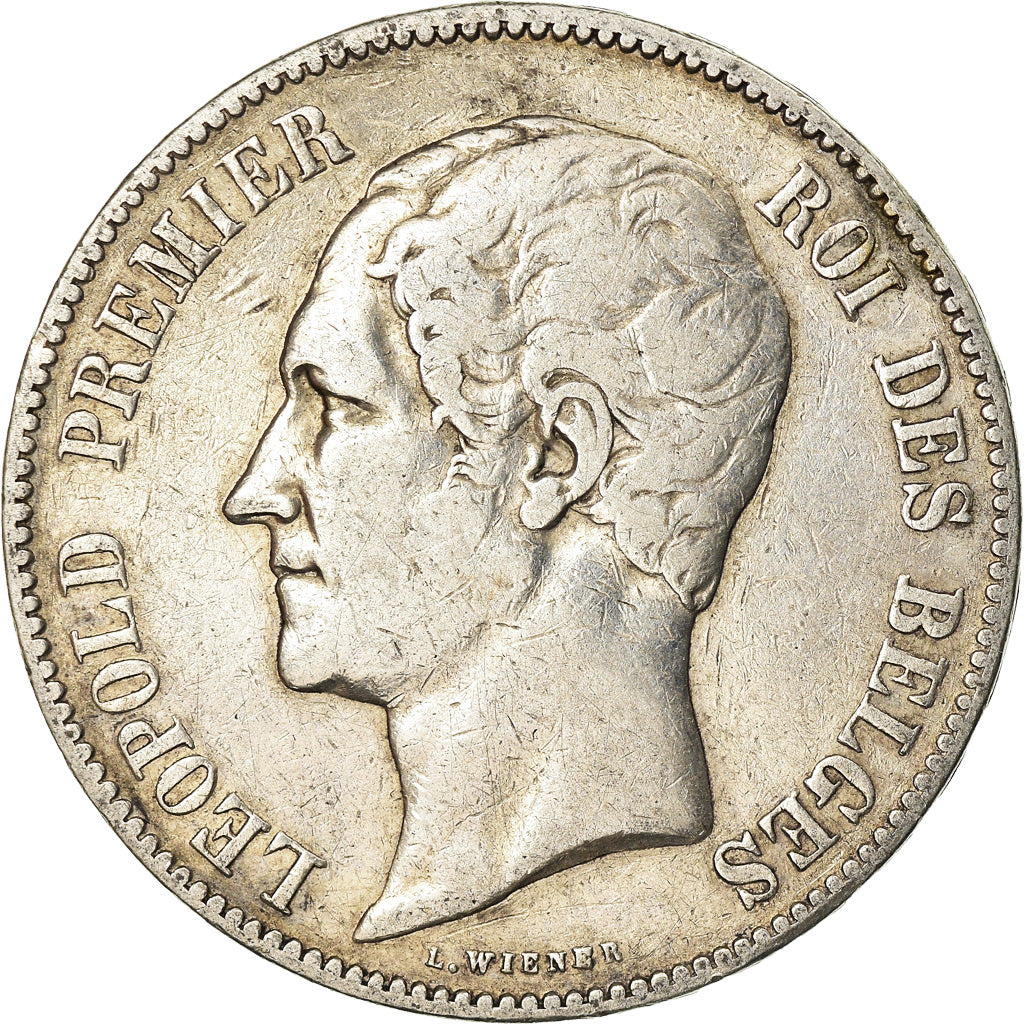 Coin, Belgium, Leopold I, 5 Francs, 5 Frank, 1865, VF(30-35), Silver, KM:17