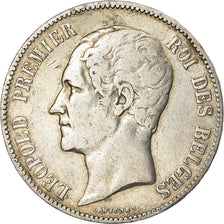 Coin, Belgium, Leopold I, 5 Francs, 5 Frank, 1865, VF(30-35), Silver, KM:17