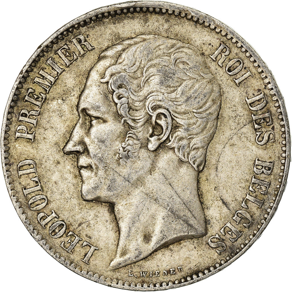 Coin, Belgium, Leopold I, 5 Francs, 5 Frank, 1865, VF(30-35), Silver, KM:17