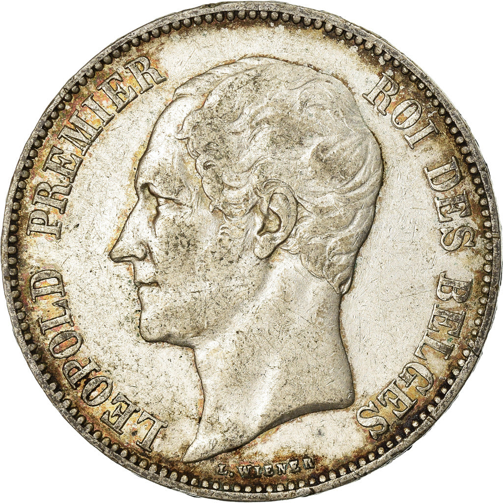 Coin, Belgium, Leopold I, 5 Francs, 5 Frank, 1865, EF(40-45), Silver, KM:17