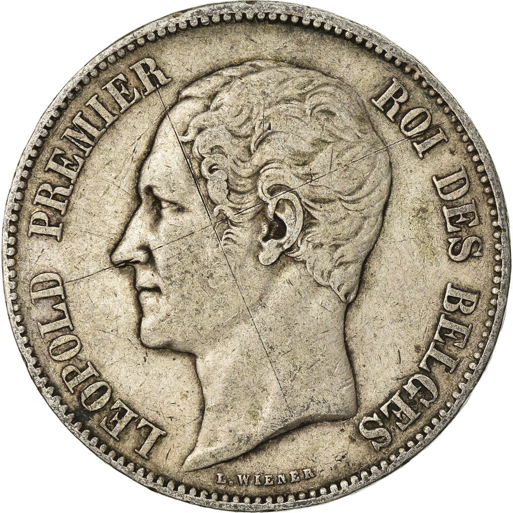 Coin, Belgium, Leopold I, 5 Francs, 5 Frank, 1849, VF(20-25), Silver, KM:17