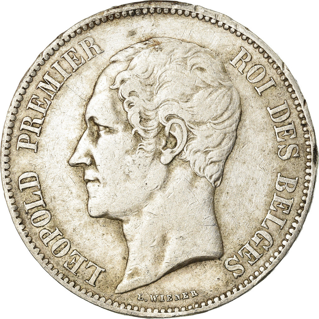 Coin, Belgium, Leopold I, 5 Francs, 5 Frank, 1849, VF(20-25), Silver, KM:17