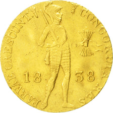 Netherlands, William I, Ducat, 1838, AU, Gold, KM:50.2