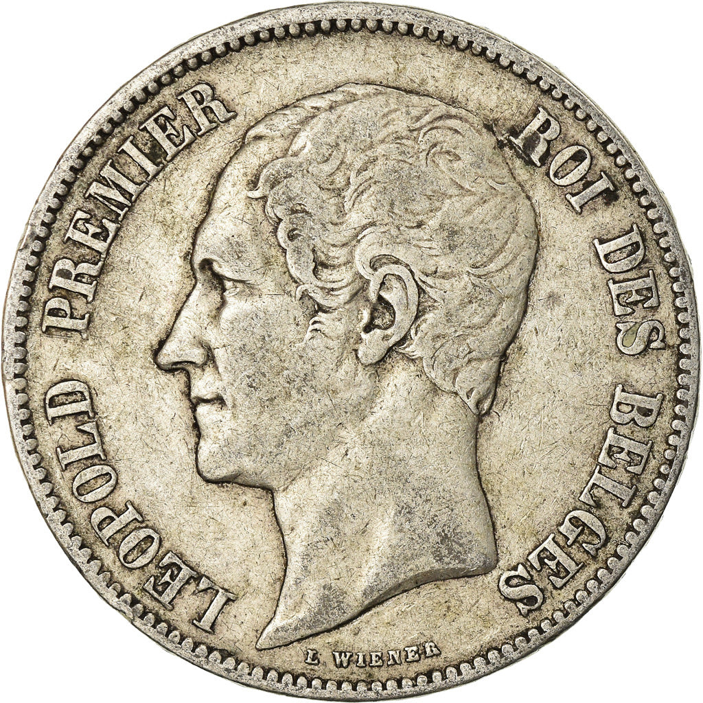 Monnaie, Belgique, Leopold I, 5 Francs, 5 Frank, 1849, TB+, Argent, KM:17