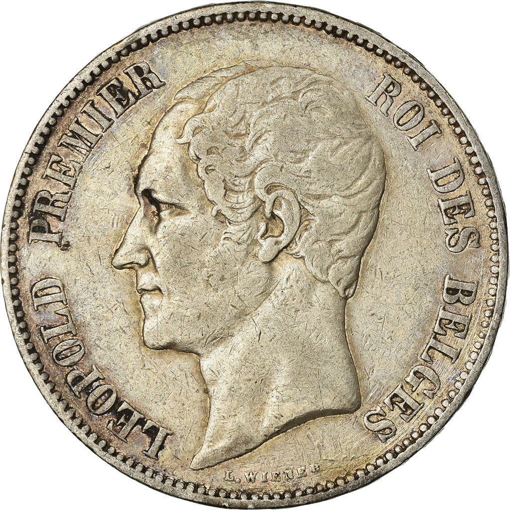 Coin, Belgium, Leopold I, 5 Francs, 5 Frank, 1849, VF(30-35), Silver, KM:17