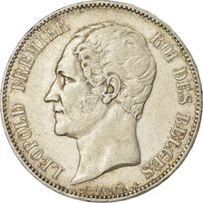 Coin, Belgium, Leopold I, 5 Francs, 5 Frank, 1849, EF(40-45), Silver, KM:17