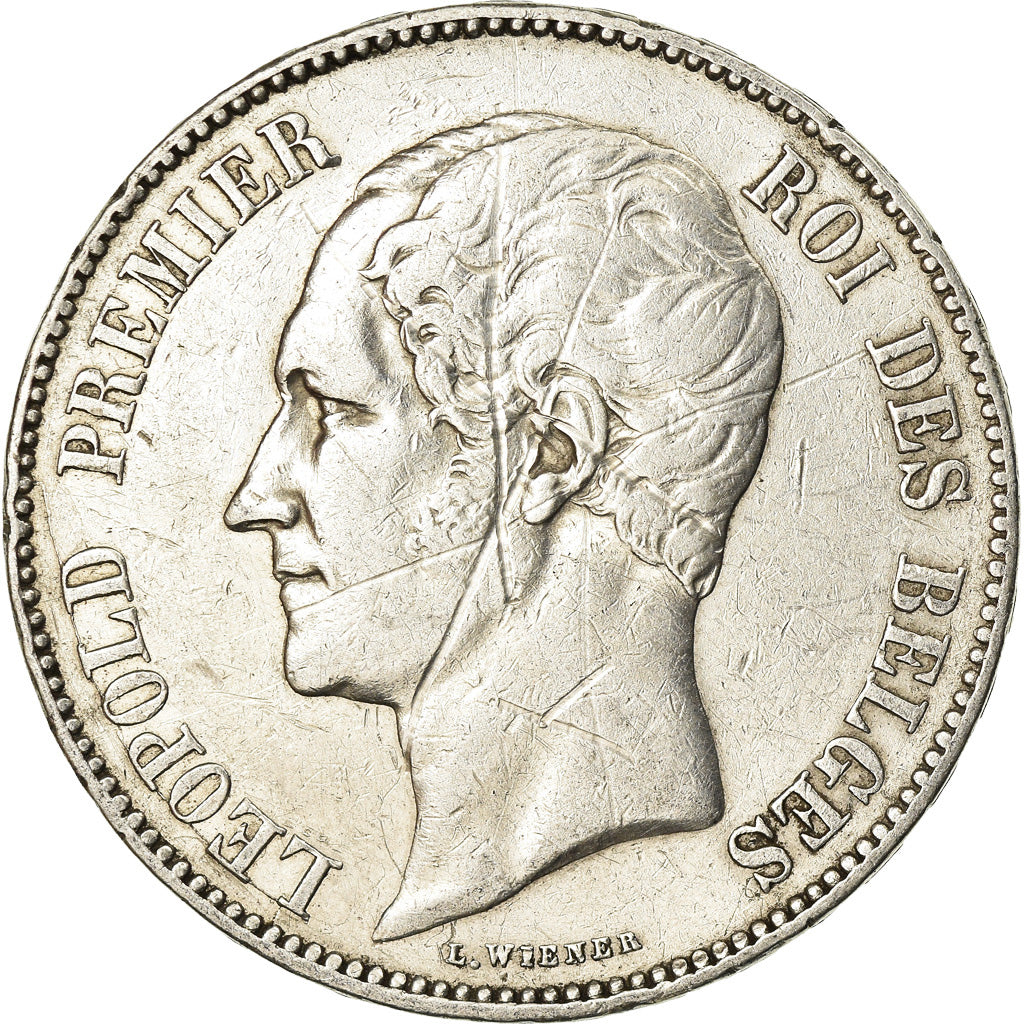Monnaie, Belgique, Leopold I, 5 Francs, 5 Frank, 1851, TB, Argent, KM:17