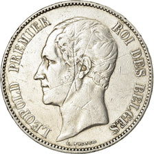 Moneta, Belgia, Leopold I, 5 Francs, 5 Frank, 1851, VF(20-25), Srebro, KM:17