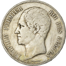 Coin, Belgium, Leopold I, 5 Francs, 5 Frank, 1851, VF(20-25), Silver, KM:17