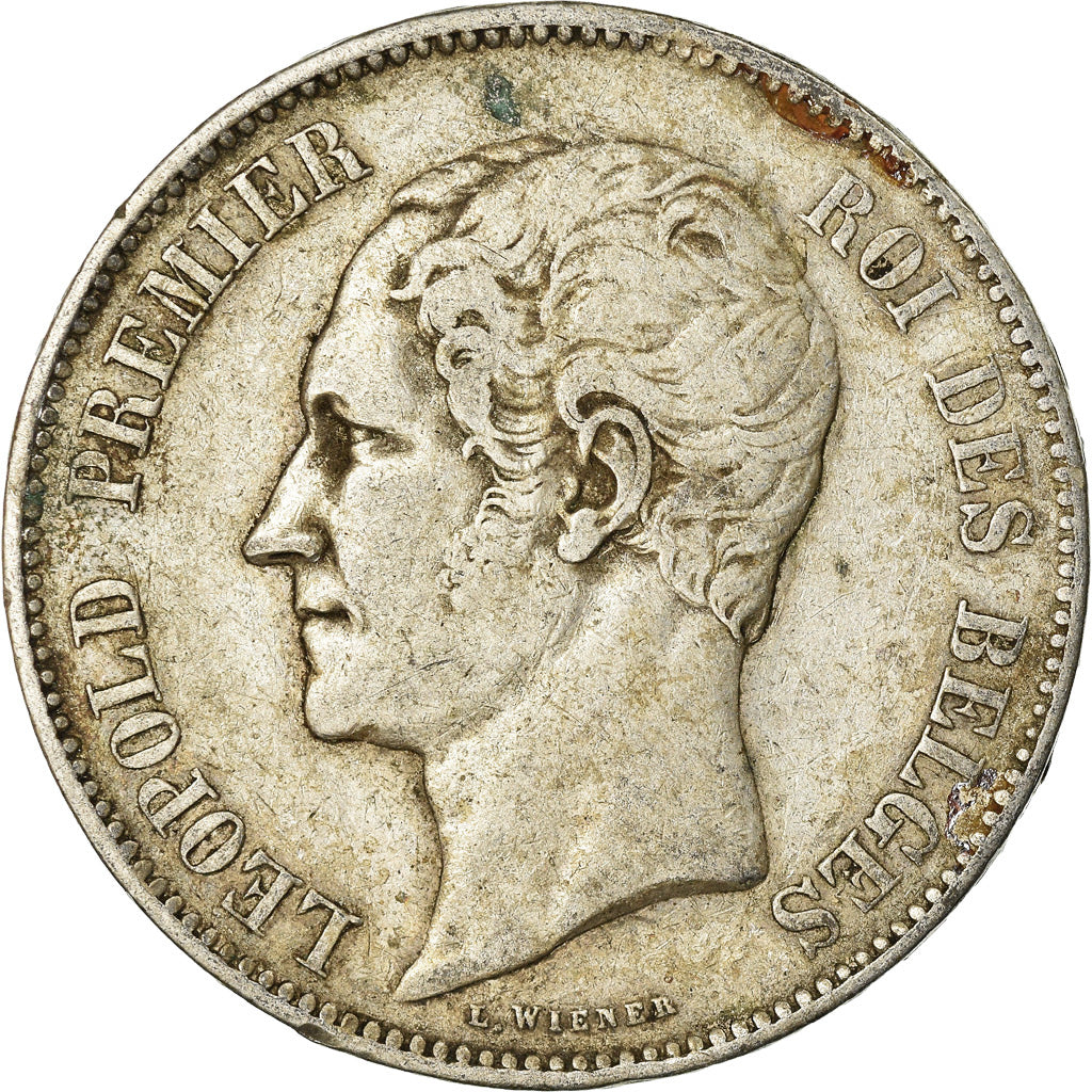 Coin, Belgium, Leopold I, 5 Francs, 5 Frank, 1851, VF(30-35), Silver, KM:17