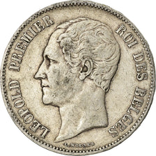Coin, Belgium, Leopold I, 5 Francs, 5 Frank, 1851, VF(30-35), Silver, KM:17