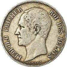 Coin, Belgium, Leopold I, 5 Francs, 5 Frank, 1851, EF(40-45), Silver, KM:17