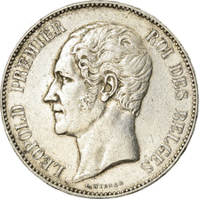 Coin, Belgium, Leopold I, 5 Francs, 5 Frank, 1851, EF(40-45), Silver, KM:17
