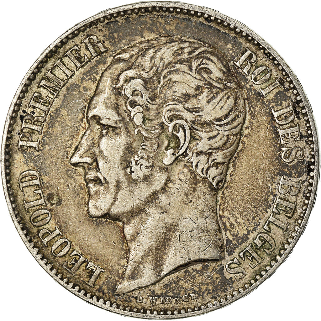 Coin, Belgium, Leopold I, 5 Francs, 5 Frank, 1851, EF(40-45), Silver, KM:17