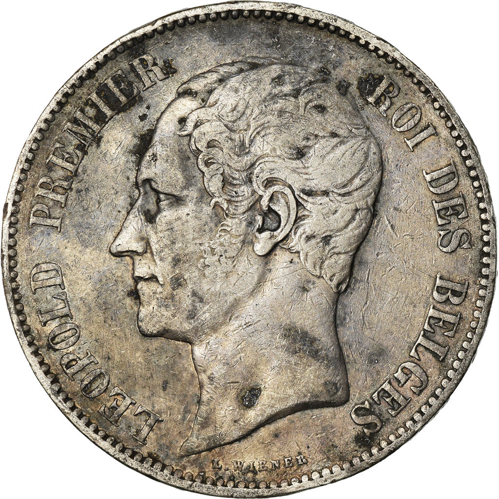 Coin, Belgium, Leopold I, 5 Francs, 5 Frank, 1850, VF(20-25), Silver, KM:17