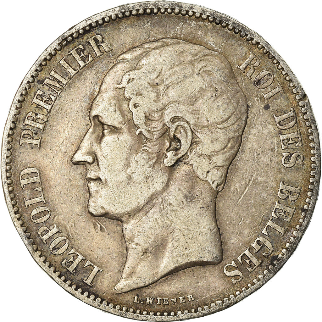 Monnaie, Belgique, Leopold I, 5 Francs, 5 Frank, 1850, TB, Argent, KM:17