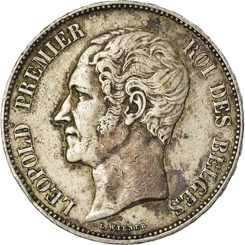 Coin, Belgium, Leopold I, 5 Francs, 5 Frank, 1850, VF(20-25), Silver, KM:17