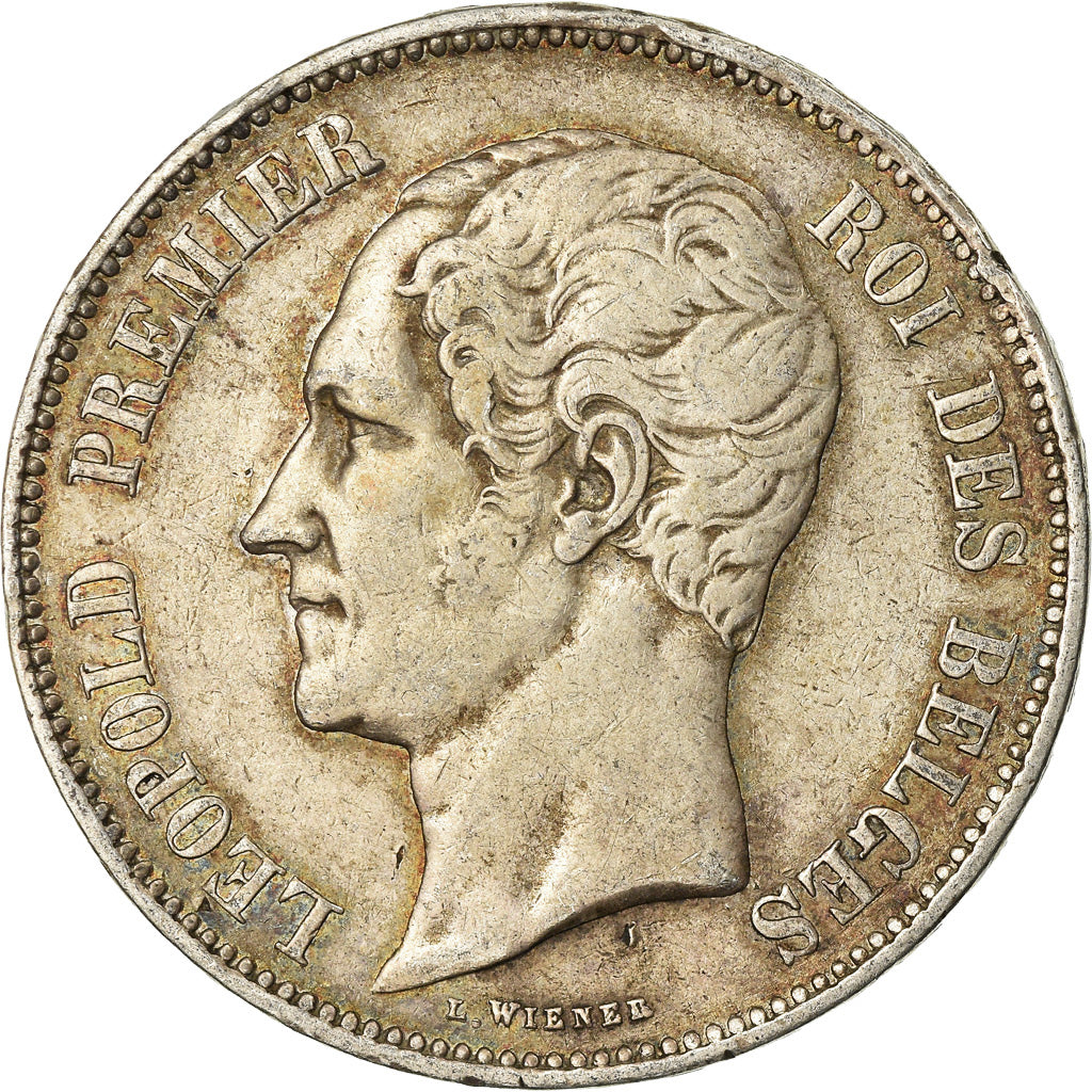 Coin, Belgium, Leopold I, 5 Francs, 5 Frank, 1850, VF(30-35), Silver, KM:17