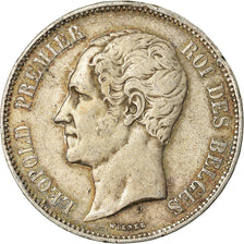 Moneta, Belgia, Leopold I, 5 Francs, 5 Frank, 1850, VF(30-35), Srebro, KM:17