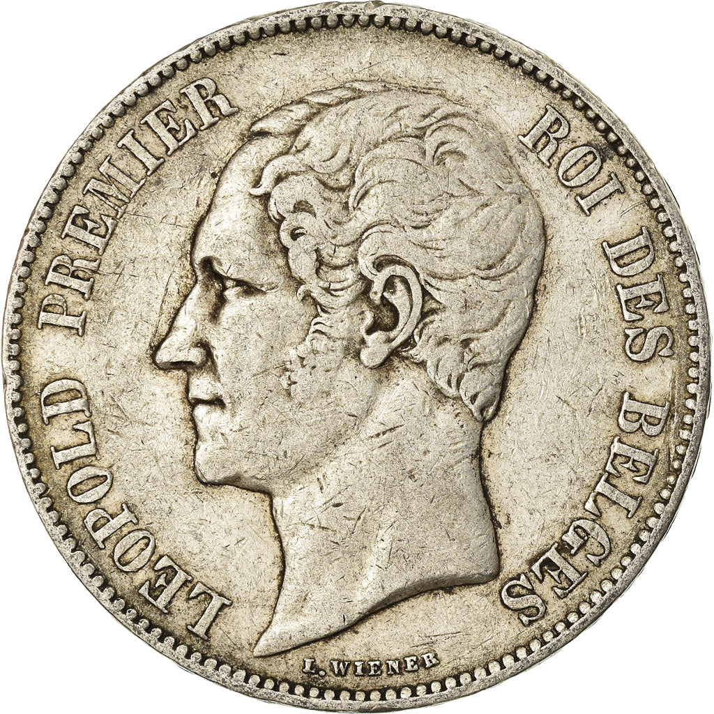 Coin, Belgium, Leopold I, 5 Francs, 5 Frank, 1850, VF(30-35), Silver, KM:17